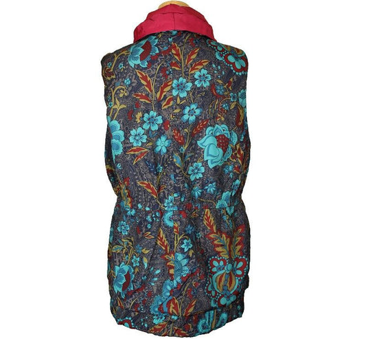 Oilily Fuchsia Pink & Multi Reversible Vest L 26810350