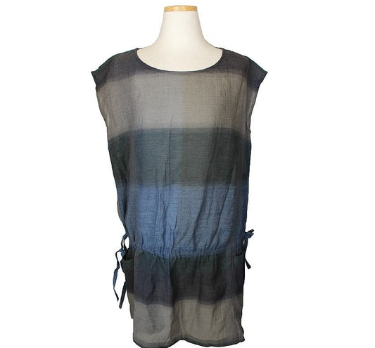 ISSEY MIYAKE イセイハート マルチプリント ルーズフィット コットンシルク ワンピース 2 26809260