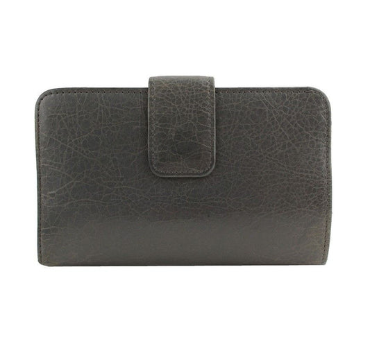 Balenciaga Khaki Grey Motor Gold-Plated Compact Wallet 272467 26811454