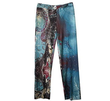 ROBERTO CAVALLI Grüne Glitzerhose 55 44008469