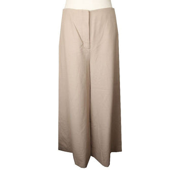 Theory Beige Wool Blend Wide Pants 2 26809890