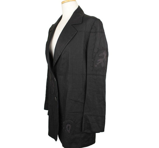 ICEBERG Schwarze bestickte Leinenjacke 77 26810435