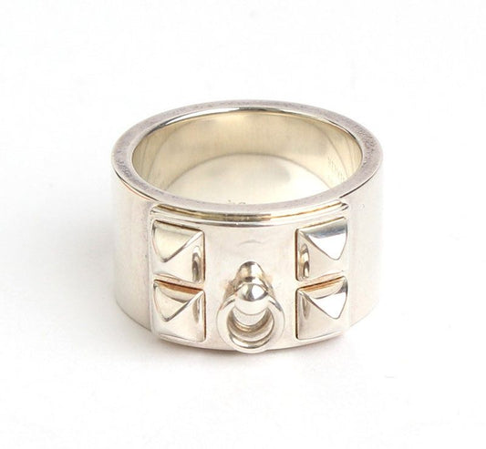 Hermes Midoru CDC 925 Silver Ring Size 17 30747825