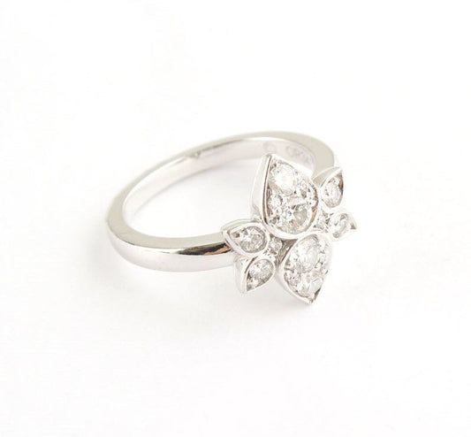 Cartier 18k Diamond 750 18K White Gold Ring 49 9 26811802