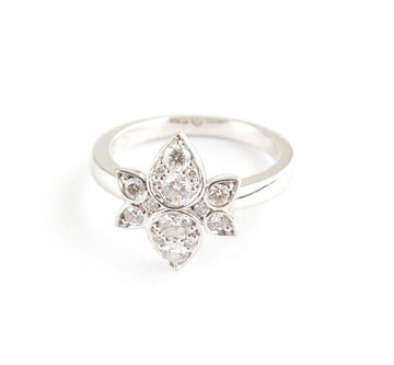 Cartier 18k Diamond 750 18K White Gold Ring 49 9 26811802