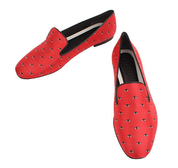 KENZO レッド EYE スリッポン 37 26810876