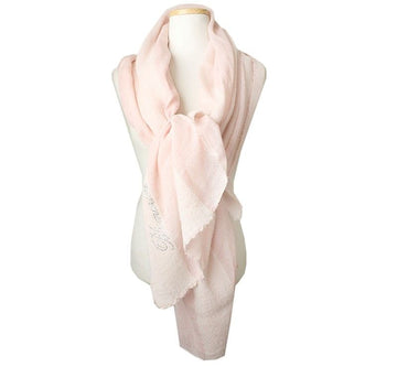 BLUMARINE ピンクウールブレンドスカーフ 26811932