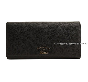 Gucci Black Swing Flap Long Wallet 354498 26811314
