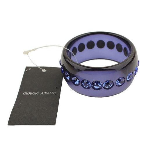 Armani Navy & Blue Crystal Decor Bangle Bracelet 26811852