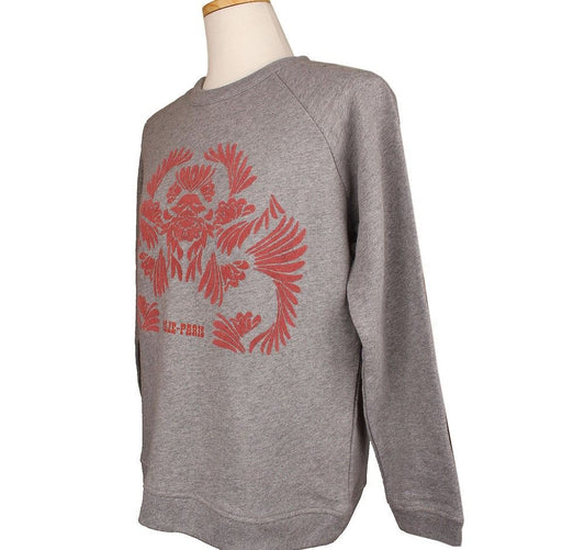 Maje Melange Grey Logo Sweatshirt 2 26807254