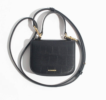Jil Sander Mini Bag with Crocodile Pattern Black 23SS 44703825