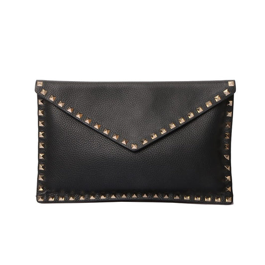 VALENTINO エンベルロップ・ロックスタッド・クラッチバッグ 30118-2 8135427828 44840562