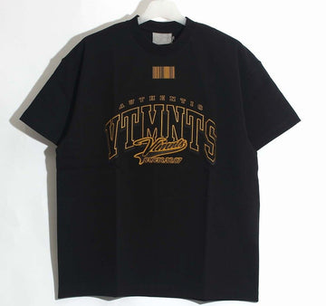 VETEMENTS VTMNTS gesticktes Logo T-Shirt Schwarz 22SS 29257379