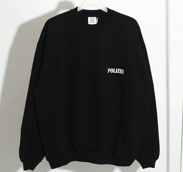 vetements 22FW POLICE Scotch Logo Sweatshirt Black 33021772