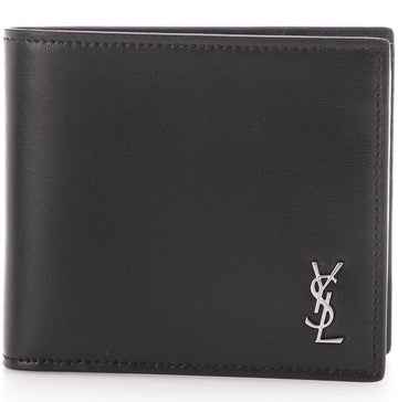 SAINT LAURENT Logo-Block Wallet in Silber 607727 1JB0E 32694073