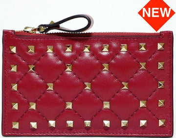 Valentino Spike Red Card Holder 30480949