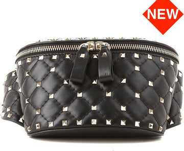 Valentino Spike Belt Bag Black 30480406