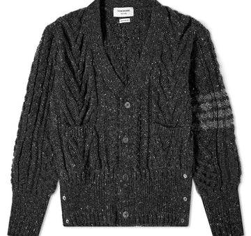 THOM BROWNE トム・ブラウン MKC289C ツイード 4バー Vネック カーディガン 34928375