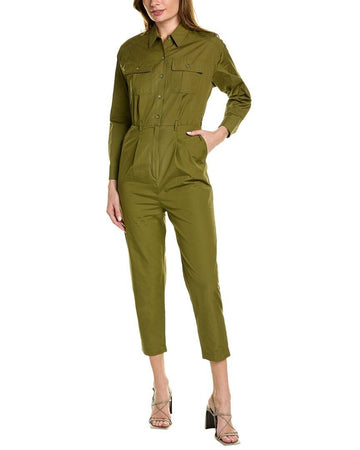 MAXMARA Wiederaufbereiteter Artikel 10 Größe Damen Overall Khaki 1411268154 57564198