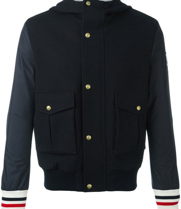 Moncler Gamma Blue Hooded Bomber Jacket 30480238