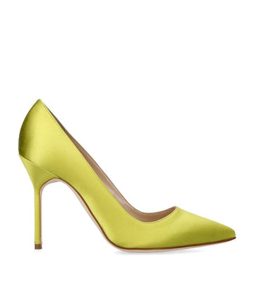 MANOLO BLAHNIK [Refurbished] Satin BB Pumps IT37 46058768