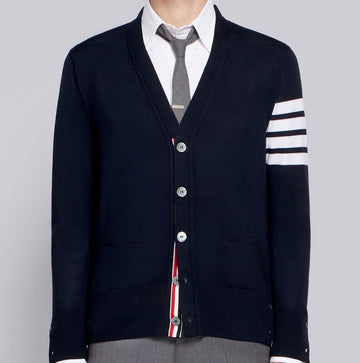 THOM BROWNE 22FWMKC002AY1014 アームカーディガン 31429144