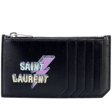 Saint Laurent Leather Card Holder 458593 BXRE6 30480444
