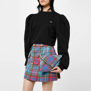 Vivienne Westwood Refurbished Women's Victoria Tartan Check Multi-Color Envelope Clutch Bag 716286 58400257