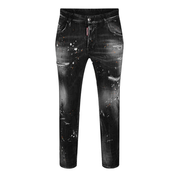 Dsquared2 Denim Black Skate Painted Jeans Black IT50 s71lb1145 s30503 79714466
