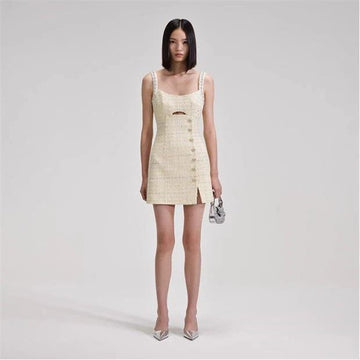 Self-Portrait Mini Dress Yellow 624333 53652653