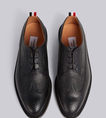 THOM BROWNE ロングウィングレザーソールブローグ MFD002A 30481204