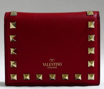 Valentino 0R39 BOL Rockstud Leather Wallet 30482343