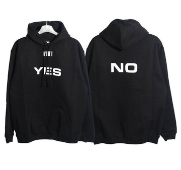 VETEMENTS VTMNTS YES NO Kapuzenpullover Schwarz 22FW 37158194
