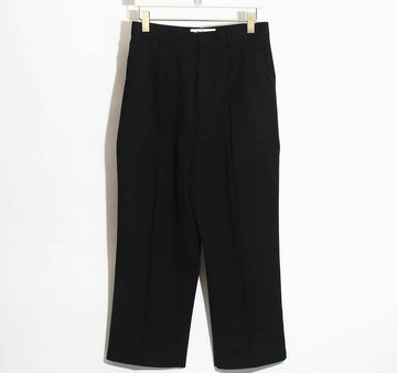 Loewe 23SS Logo Patch Wide Pants Black 43516836