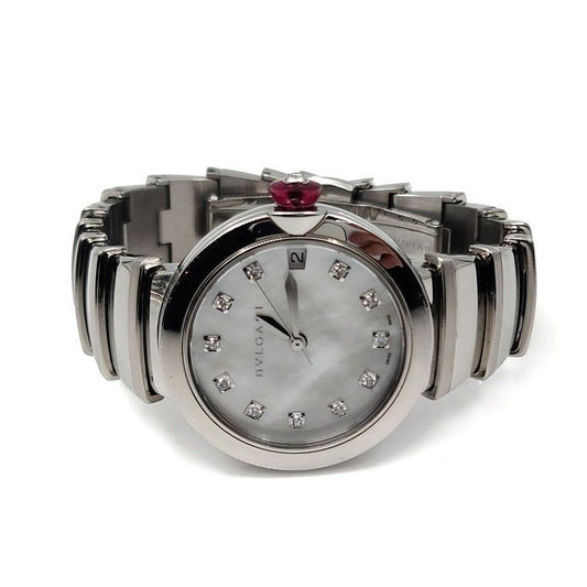 Bulgari Lucea Diamond Steel Watch 102199 110822033 40023977