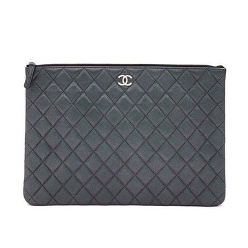 CHANEL Caviar Classic Pearl Navy Large Clutch 2172208 29031808