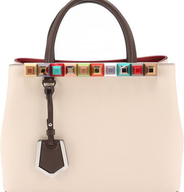 Fendi Petite 8BH253SVG Twojour Studded Bag 30480335