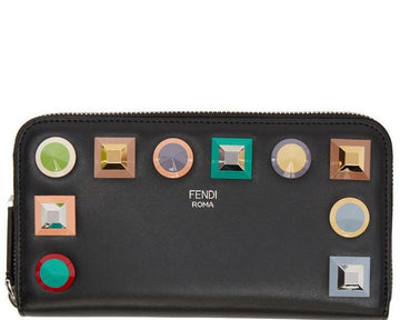 FENDI 8M0299SR0 Zu Jour Stud lange Brieftasche 30481130
