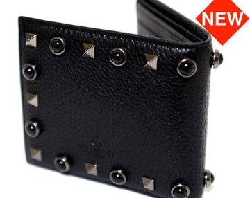 Valentino Rockstud Leather Card Holder 30481730