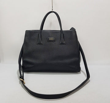 Daks Black Leather Tote Shoulder Bag 53445126