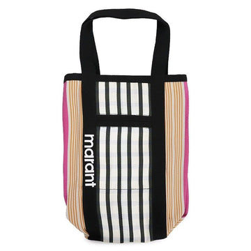 ISABEL MARANT Dawehn Logo Streifen Tote Schultertasche Multi Pink PP0022FA A1X17M MUPK 18900 53633899