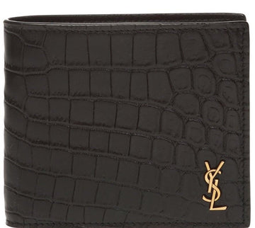 SAINT LAURENT Gold Logo Geldbörse 40141660