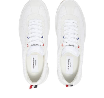 THOM BROWNE トム・ブラウン MFD180A-03050 ホワイト パイン キッド スウェード テク スニーカー 32453608