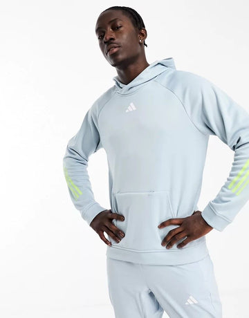 ADIDAS Refurbished Trainings Hoodie in Hellblau M 66403432