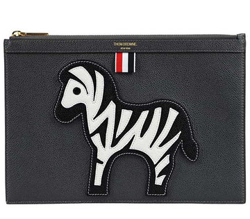 THOM BROWNE Pebble Grain Medium Clutch 21SS 30480663