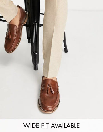 ASOS DESIGN メンズタッセルローファー EU42 124320628 [P]