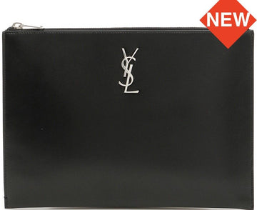 SAINT LAURENT Silber Monogramm Clutch 453249 0SX0E 30480872