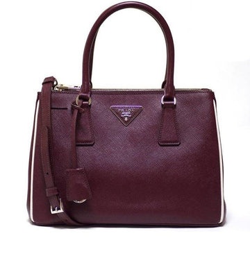 PRADA サフィアーノ ラックス ダブルジッパー ガレリア バッグ 30481029