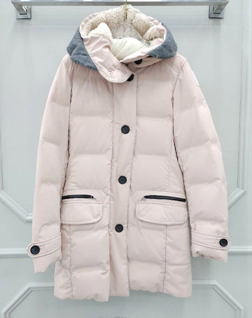 PARAJUMPERS Helle rosa Woll-Hoodie-Jacke 27889262