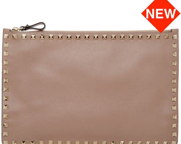 Valentino BOL Gold Rockstud Clutch 30482147